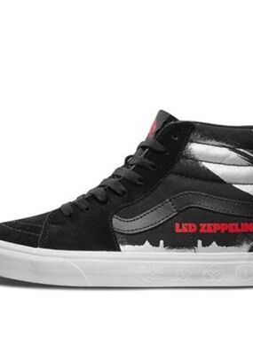 Vans Led Zeppelin x SK8-Hi 50th Anniversary Black, Red &White High-Top Sneaker